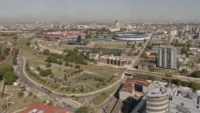 The Audiovisual Experimentation Center in its Avellaneda setting from the air