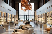 The main hall of Beymen Tersane by OMA looking toward the water