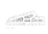 Upper floor plan of CNC and Active Offices by Studio Reaktor