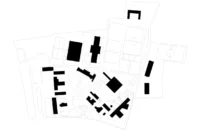 Figure ground plan of the College Cardinal Mercier campus