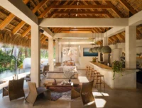 The social lounge beneath the timber roof, Esh Hotel and Spa