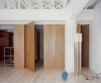 The portal doors open onto the bedrooms at Kerr Apartment by SSdH