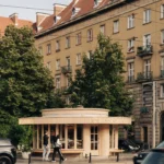 Chleboteka Okraglak by CUDO, the round bakery pavilion on Kosciuszki Square in Wroclaw