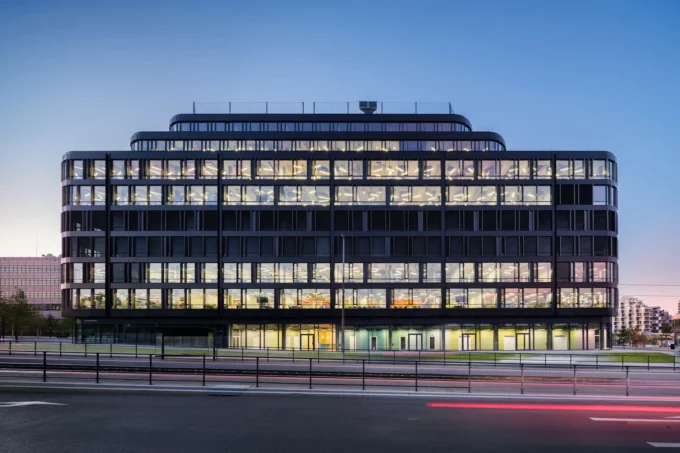 The Hagibor office building housing CNC and Active Offices by Studio Reaktor, Prague