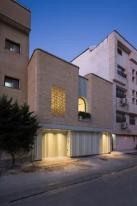 Nafas-e-No Clinic by Event Office seen along its Babol street at dusk