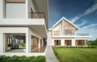 The front elevation of PIN'N PAN House by ForX Design Studio