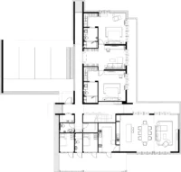 Floor plans of PIN'N PAN House by ForX Design Studio