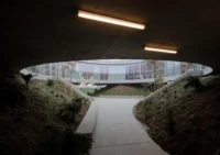 The underside of the disk over the entrance path at Dubrovcan by MVA