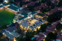Redhill Early Learning Centre seen from above at dusk in its Johannesburg suburb