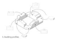 Building profiles diagram for Wooden Wonders by MVRDV