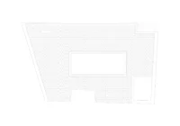 Roof plan of the tiled roof with the opening over the courtyard