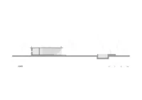 Section through the house and the roof slab over the galleries