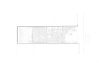 Ground floor plan with the forecourt opened to the street