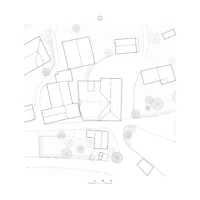 Site plan of the farmhouse within the village of Grandvillard