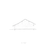 Cross section under the pitched roof